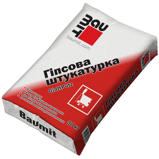 Штукатурка гіпсова Baumit GlattPutz, 30 кг